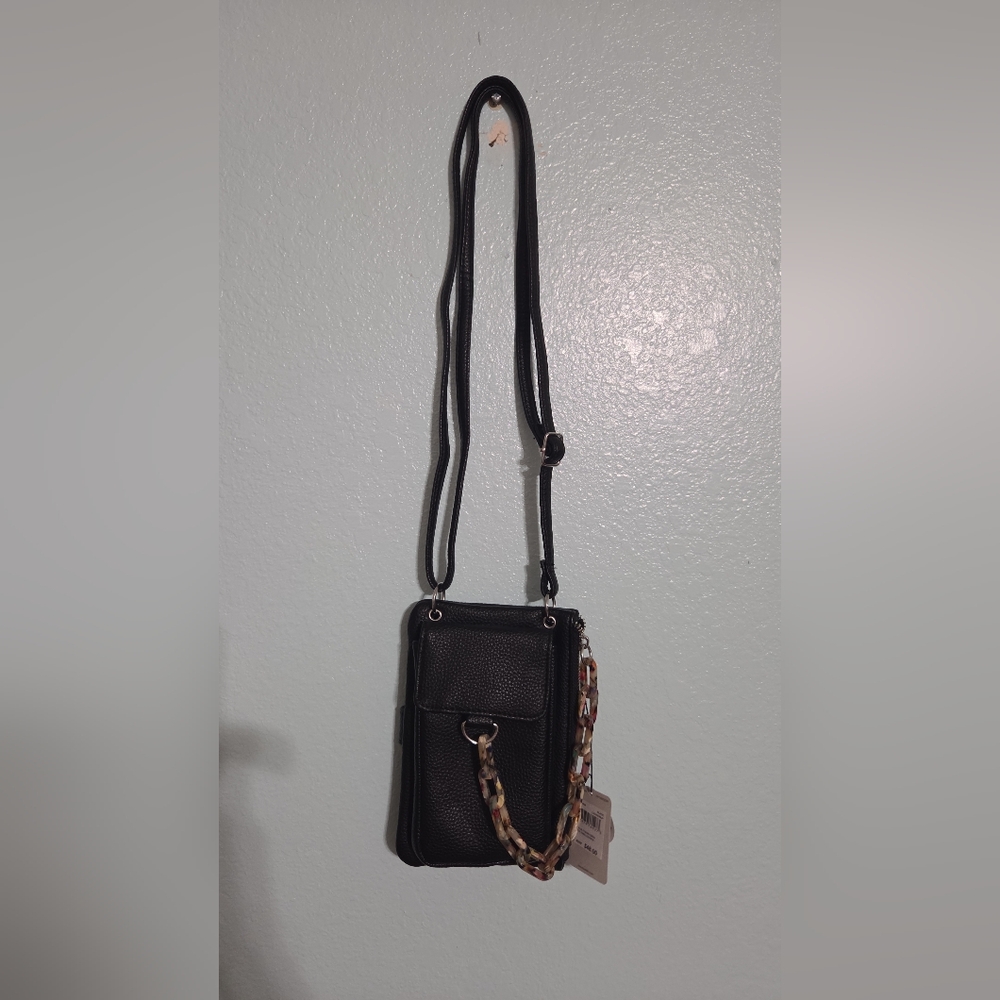 Mundi Black Women's Cornelia Bag with Multicolor Chain - Vegan Material - Picture 7 of 15